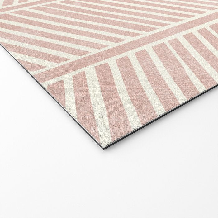 Organic Chevron in Rose Welcome Mat Gallery Image 2