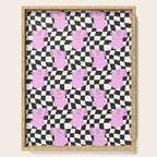 Retro greek statue vaporwave art pattern Serving Tray Gallery Image 1
