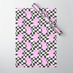 Retro greek statue vaporwave art pattern Wrapping Paper Gallery Image 1