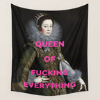 Queen of Fucking Everything - Feminist Wall Tapestry Gallery Image 4
