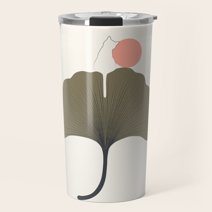 Cat and Plant 33 Travel Mug Gallery Image 1