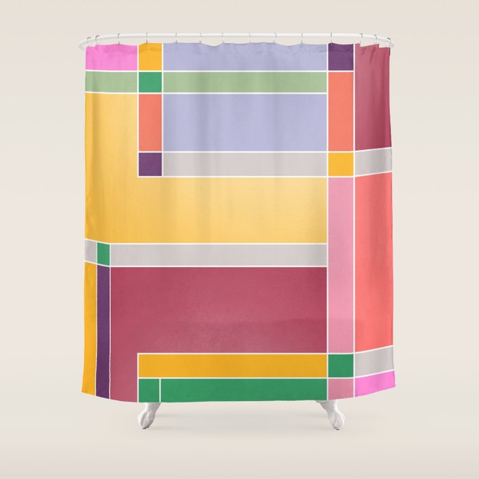 Minimal Geometric Abstraction 71 Shower Curtain Gallery Image 1