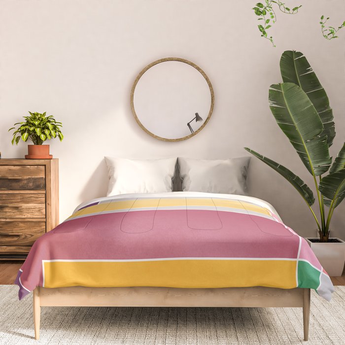 Minimal Geometric Abstraction 71 Comforter Gallery Image 3