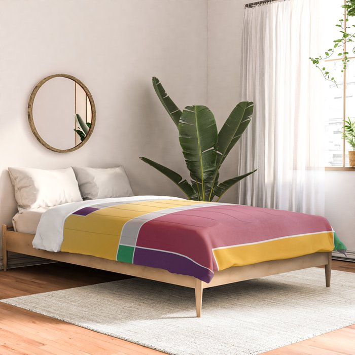 Minimal Geometric Abstraction 71 Comforter Gallery Image 2