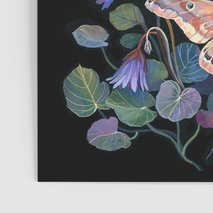 Moon Moth Mushroom Poster Gallery Image 3