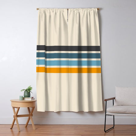 その他 POCKET SHADE M ND ver. RETRO STRIPE Vintage Retro Stripes Window Curtain – Society6