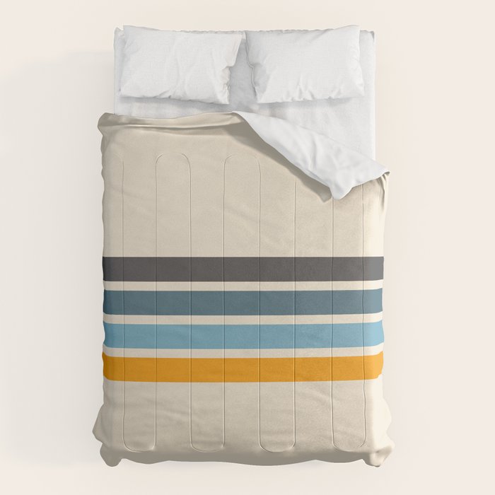 Vintage Retro Stripes Comforter Gallery Image 1