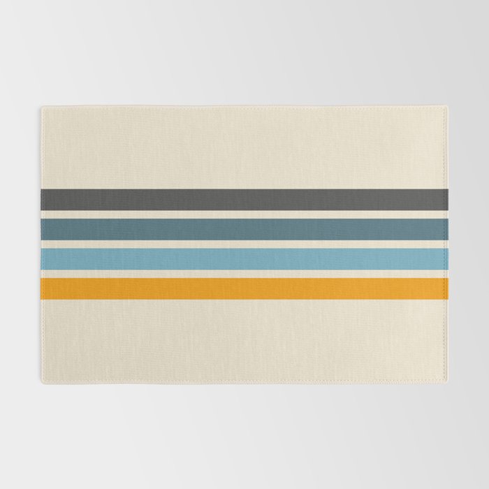 Vintage Retro Stripes Rug Gallery Image 2