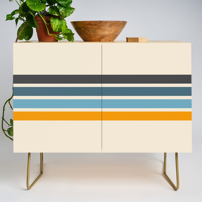 Vintage Retro Stripes Credenza Gallery Image 1