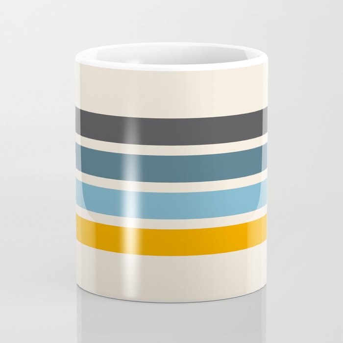 Vintage Retro Stripes Coffee Mug Gallery Image 4