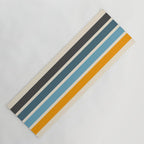 Vintage Retro Stripes Yoga Mat Gallery Image 1