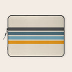 Vintage Retro Stripes Laptop Sleeve Gallery Image 1