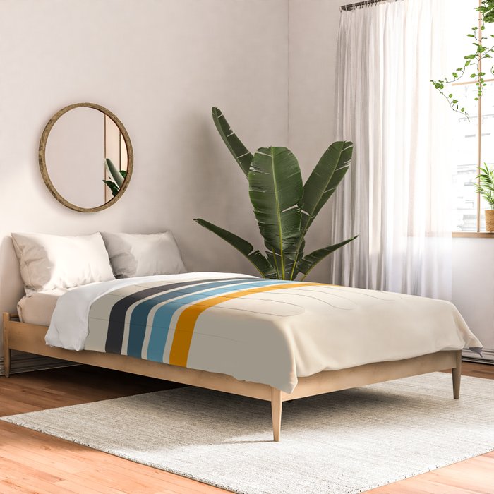 Vintage Retro Stripes Comforter Gallery Image 2