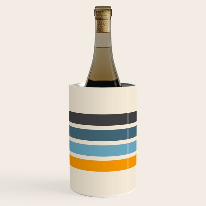 Vintage Retro Stripes Wine Chiller Gallery Image 2