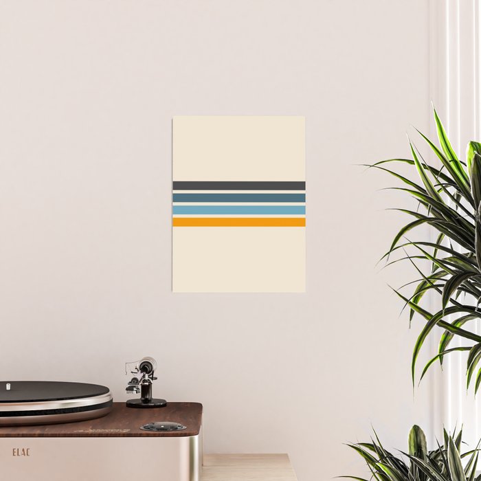 Vintage Retro Stripes Poster Gallery Image 2