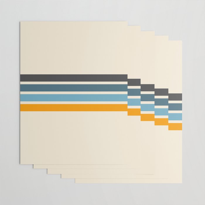 Vintage Retro Stripes Wrapping Paper Gallery Image 3
