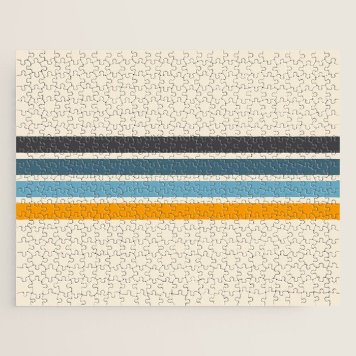 Vintage Retro Stripes Jigsaw Puzzle Gallery Image 1