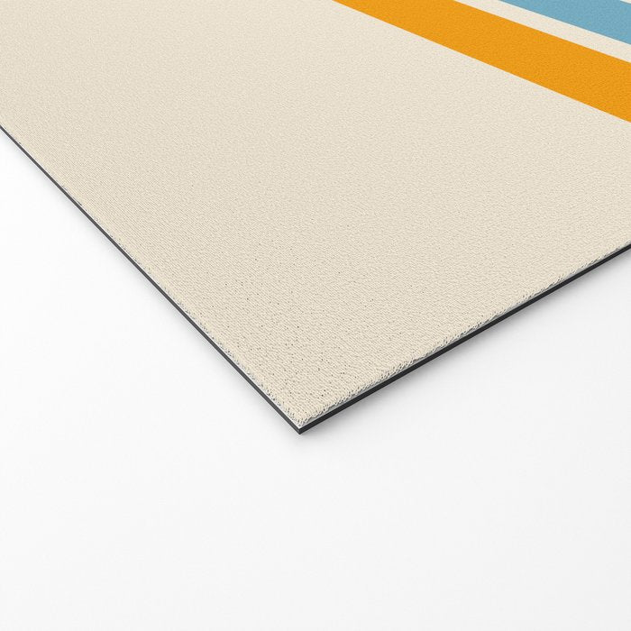 Vintage Retro Stripes Welcome Mat Gallery Image 2