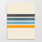 Vintage Retro Stripes Notebook Gallery Image 4