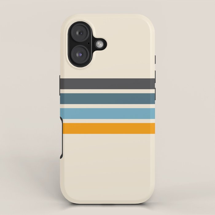 Vintage Retro Stripes iPhone Case Gallery Image 1