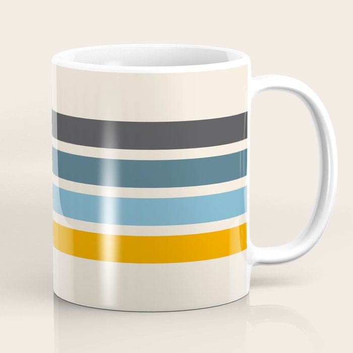 Vintage Retro Stripes Coffee Mug Gallery Image 1