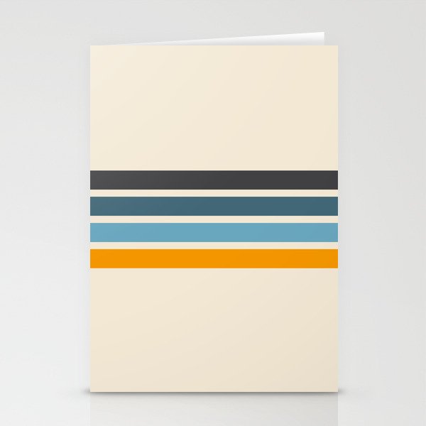 Vintage Retro Stripes Stationery Card Gallery Image 2