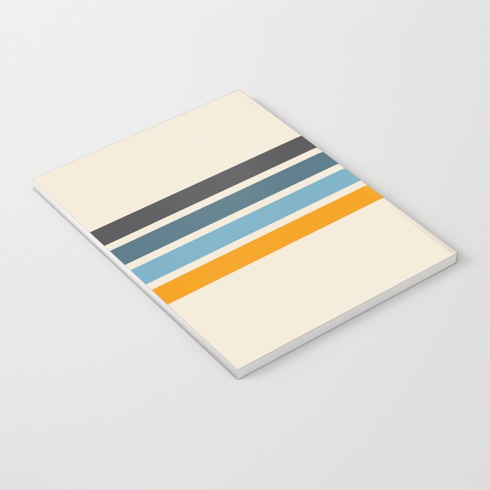 Vintage Retro Stripes Notebook Gallery Image 3