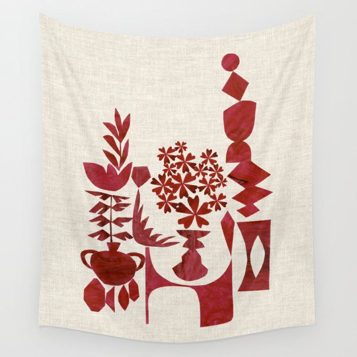 Crimson Window Sill Wall Tapestry Gallery Image 4