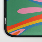 Mod Thang Colorful Retro Modern Abstract Pattern in Rainbow Pop Colors Laptop Sleeve Gallery Image 3