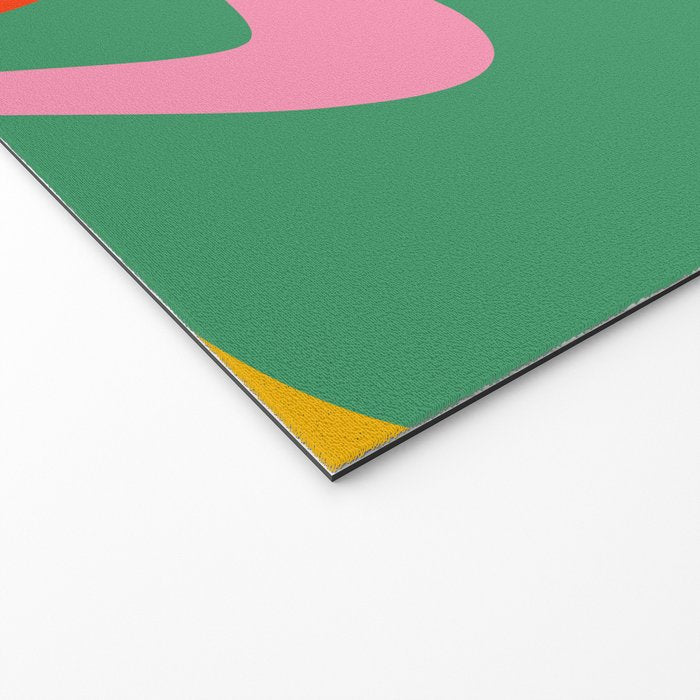 Mod Thang Colorful Retro Modern Abstract Pattern in Rainbow Pop Colors Welcome Mat Gallery Image 2