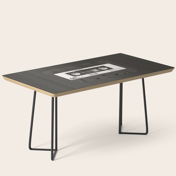 Cassette Tape Black And White #decor #society6 #buyart Coffee Table Gallery Image 1