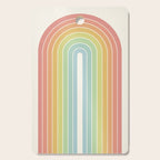 Gradient Arch V Mid Century Modern Rainbow Cutting Board Gallery Image 1