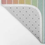 Gradient Arch V Mid Century Modern Rainbow Bath Mat Gallery Image 2