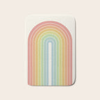 Gradient Arch V Mid Century Modern Rainbow Bath Mat Gallery Image 1