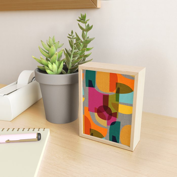 Mid Century Kaleidoscope Mini Art Print Gallery Image 2
