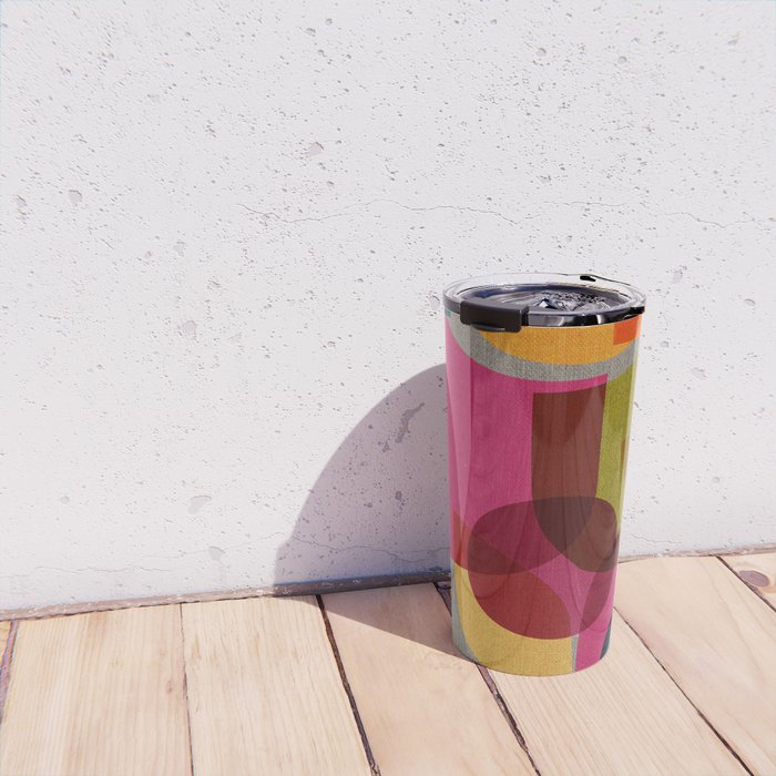 Mid Century Kaleidoscope Travel Mug Gallery Image 4