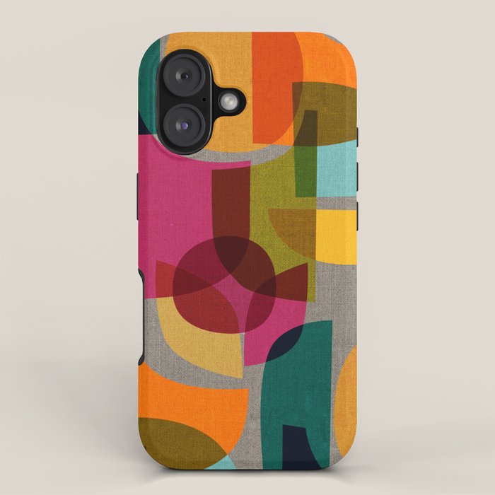 Mid Century Kaleidoscope iPhone Case Gallery Image 1