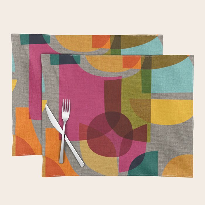 Mid Century Kaleidoscope Placemat Gallery Image 1