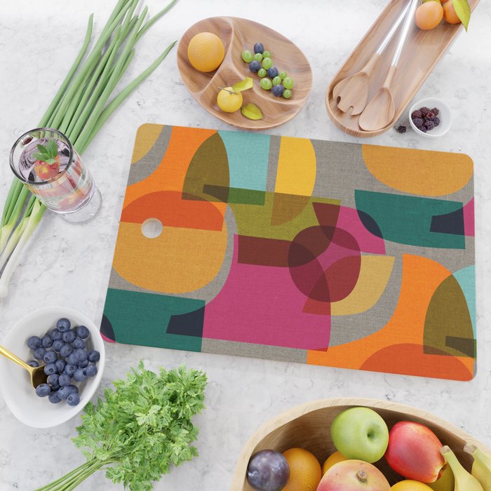 Mid Century Kaleidoscope Cutting Board Gallery Image 2