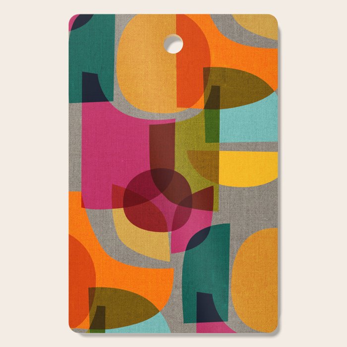 Mid Century Kaleidoscope Cutting Board Gallery Image 1