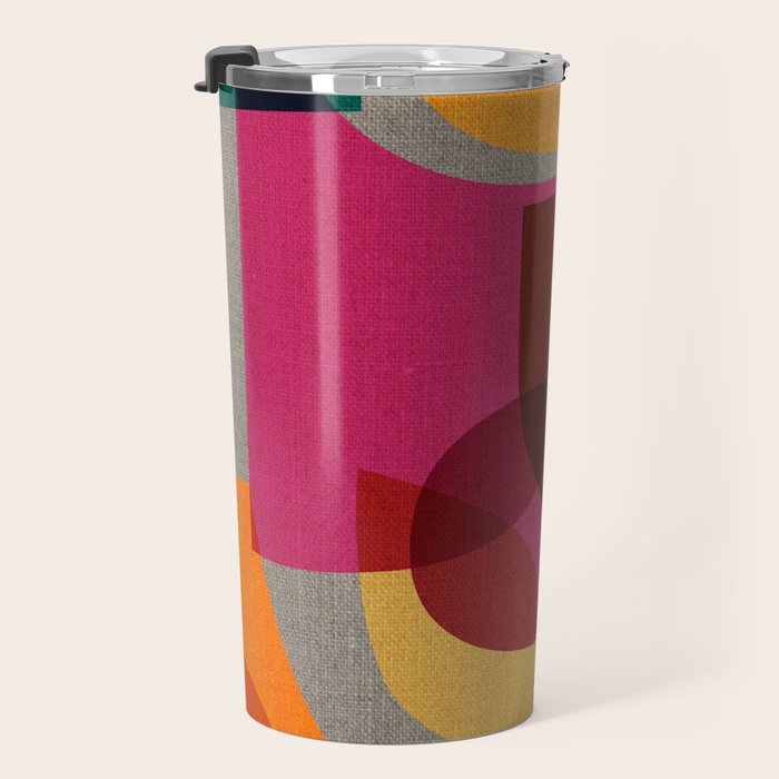 Mid Century Kaleidoscope Travel Mug Gallery Image 3