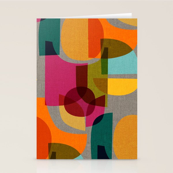 Mid Century Kaleidoscope Stationery Card Gallery Image 2