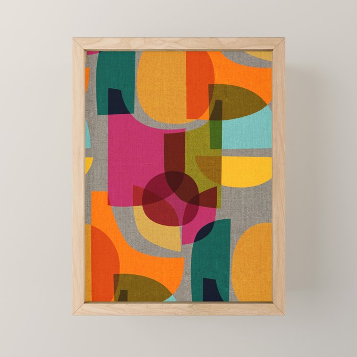 Mid Century Kaleidoscope Mini Art Print Gallery Image 1