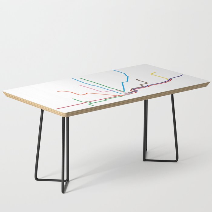 Chicago Transit Map Coffee Table Gallery Image 1