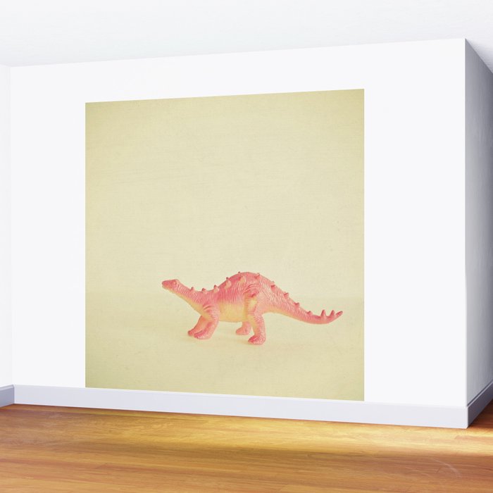Pink Dinosaur Wall Mural Gallery Image 2