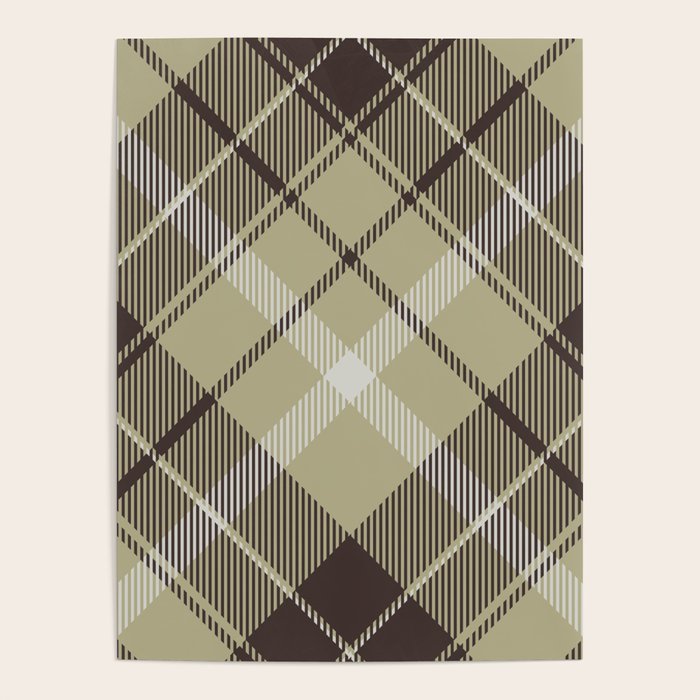 Modern Neutral Plaid Design Poster Gallery Image 4