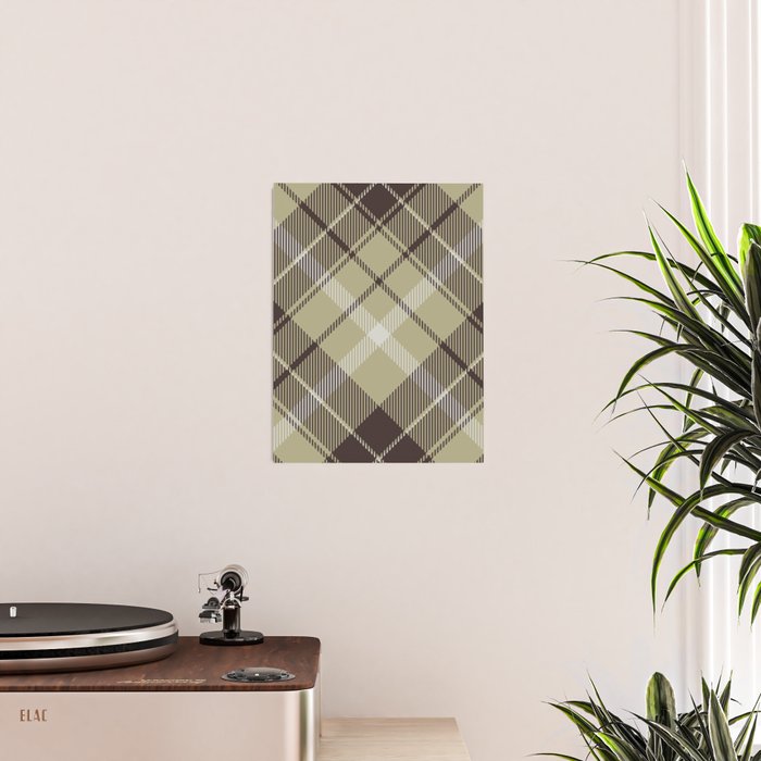 Modern Neutral Plaid Design Poster Gallery Image 2