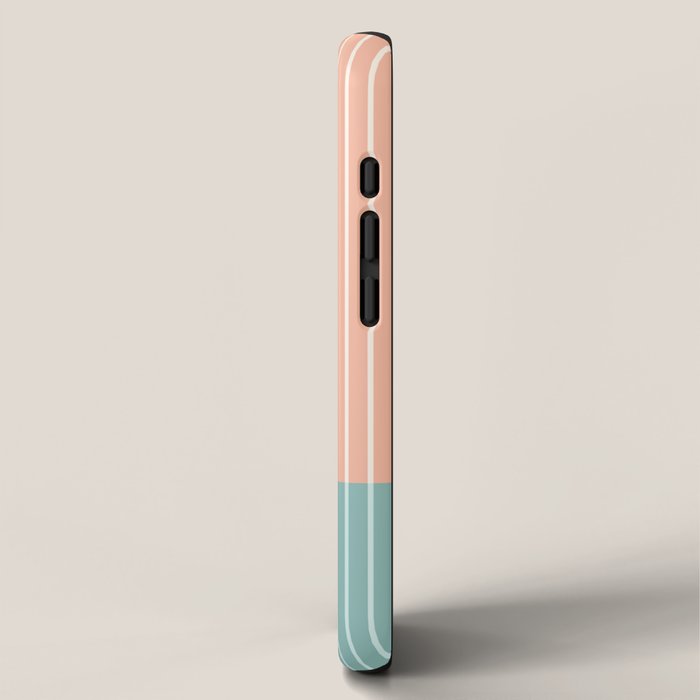 Color Block Line Abstract VI iPhone Case Gallery Image 2