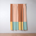 Color Block Line Abstract VI Window Curtain Gallery Image 3
