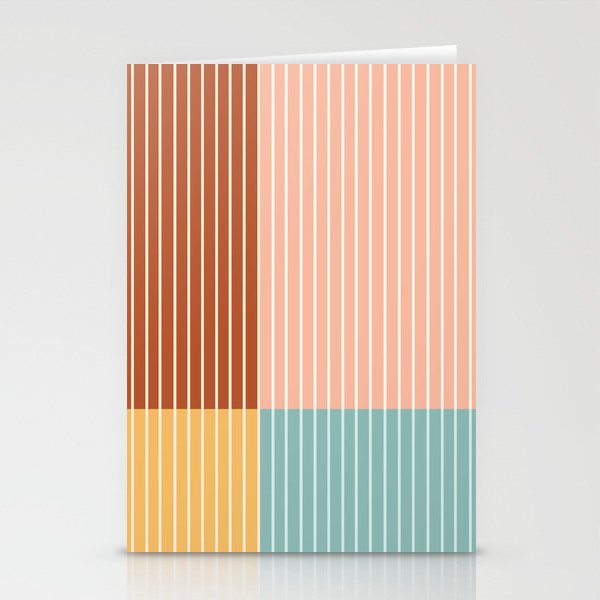 Color Block Line Abstract VI Stationery Card Gallery Image 2